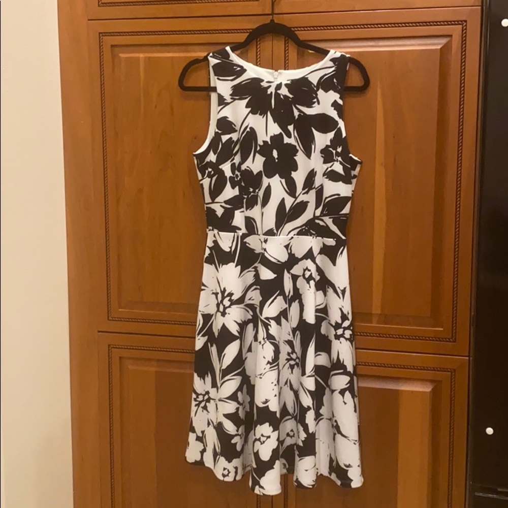 White House Black Market floral A line dress